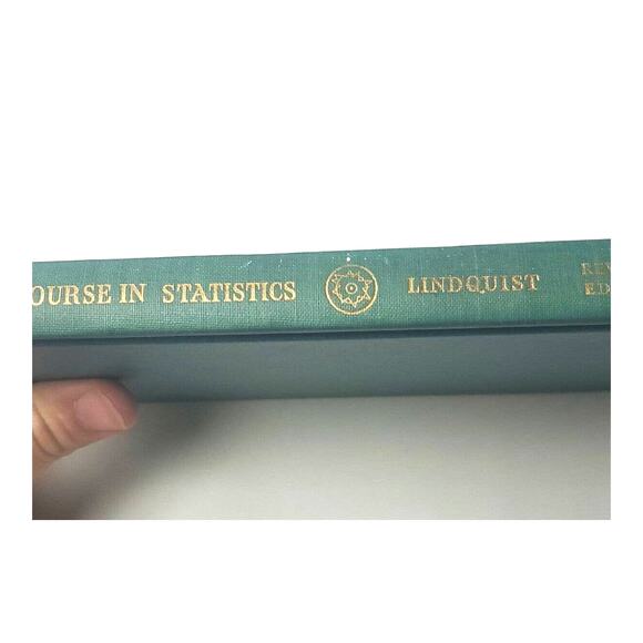 A First Course in Statistics E. F. Lindquist Revised Edition 1942 Hardcover - Picture 3 of 13